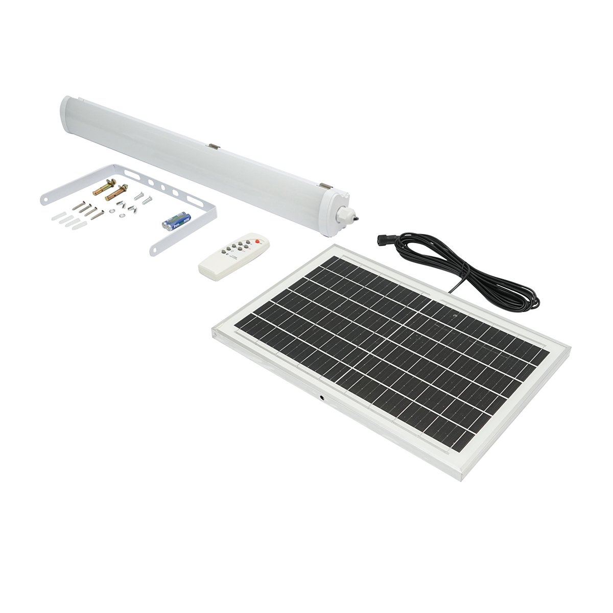 Lampa LED 300W, 6500K cu panou solar policristalin, telecomanda si acumulator 7200mAh IP20 Breckner Germany